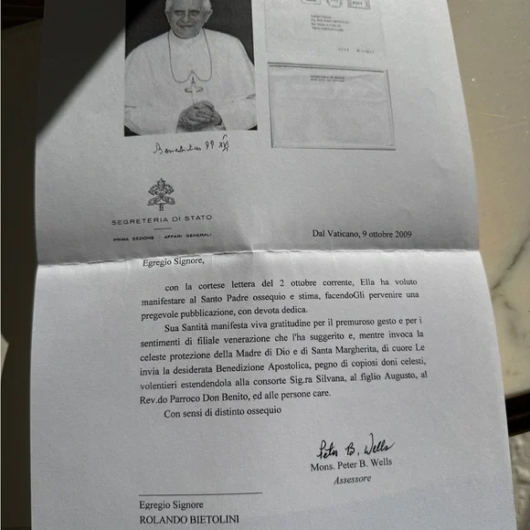 Rolando Bietolini : Signed & Numbered Limited Edition No. 672 of 1,000 w/ pope - Picture 12 of 12